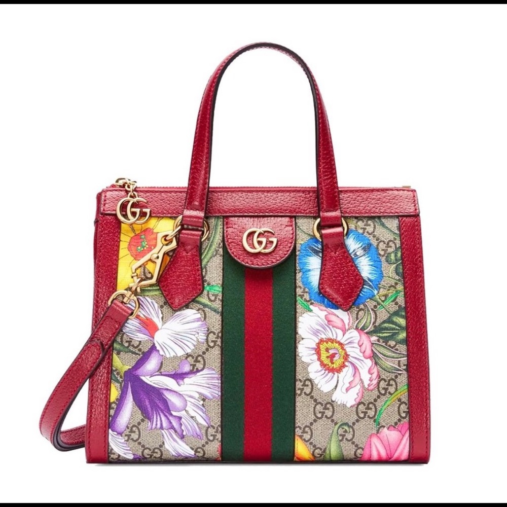 Gucci Flora GG Supreme Small Tote Bag New in Box